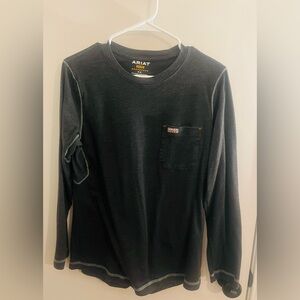 Ariat Men's Dark Gray Long Sleeve Tee